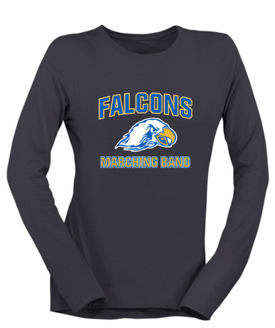 Olathe South Falcons Marching Band Women's LS T-Shirt