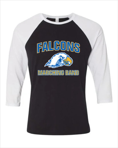 Olathe South Falcons Marching Band Men's Baseball T-Shirt