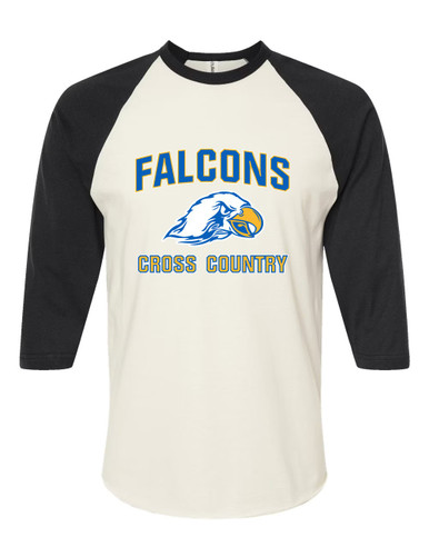 Olathe South Falcons Cross Country Women's Baseball T-Shirt