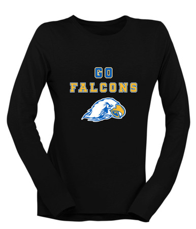 Olathe South Falcons Go Team Women's LS T-Shirt