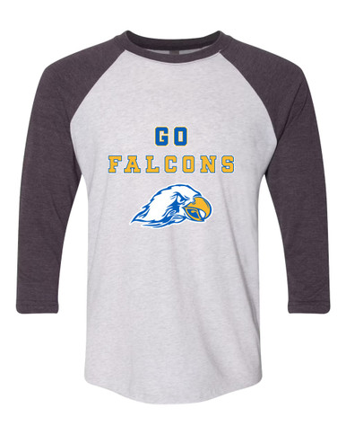 Olathe South Falcons Go Team Men's Baseball T-Shirt