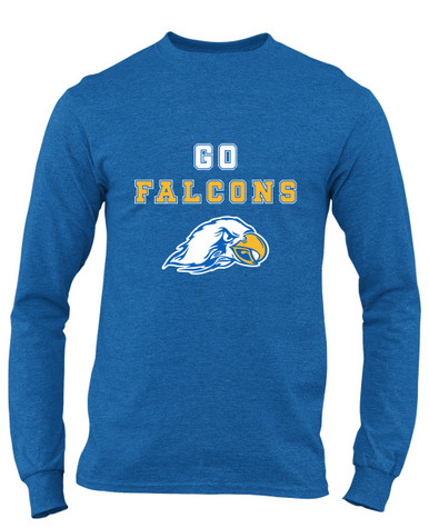 Olathe South Falcons Go Team Men's LS T-Shirt