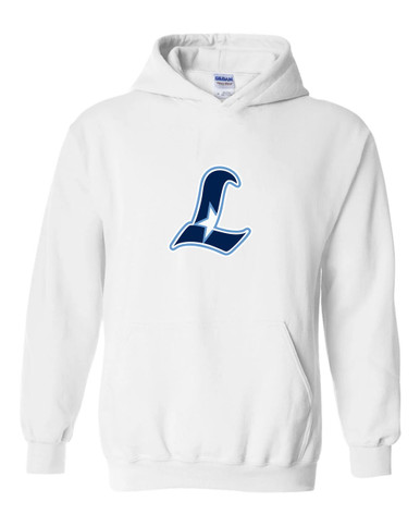 Liberty Falcons L Script Mascot #1 Men's Hoodie