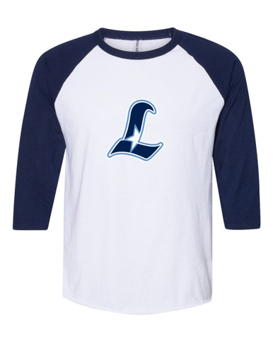 Liberty Falcons L Script Mascot #1 Women's Baseball T-Shirt