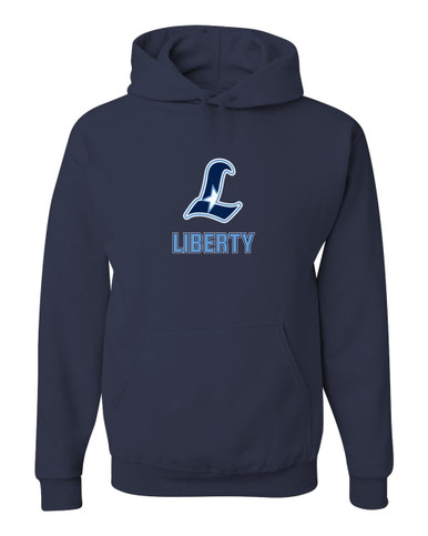Liberty Falcons L Script Mascot #2 Men's Premium Hoodie