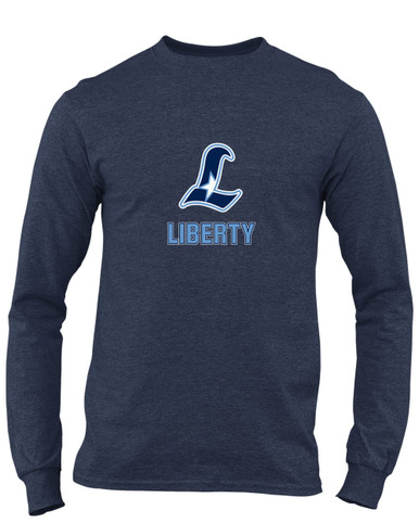 Liberty Falcons L Script Mascot #2 Men's Premium LS T-Shirt