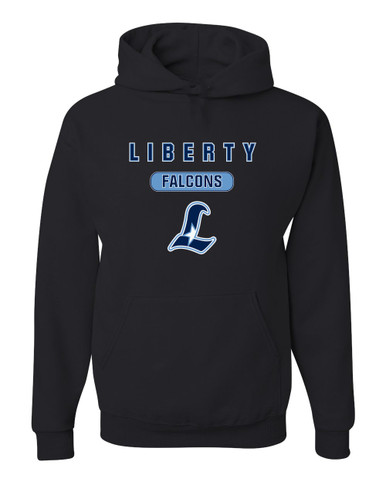 Liberty Falcons L Script Mascot #3 Men's Premium Hoodie