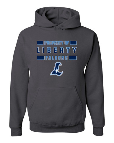 Liberty Falcons L Script Property Of Men's Premium Hoodie