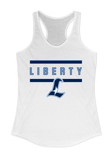 Liberty Falcons L Script Mascot #4 Women's Tank Top