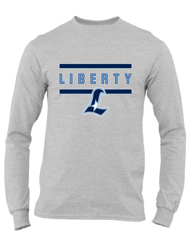 Liberty Falcons L Script Mascot #4 Men's Premium LS T-Shirt