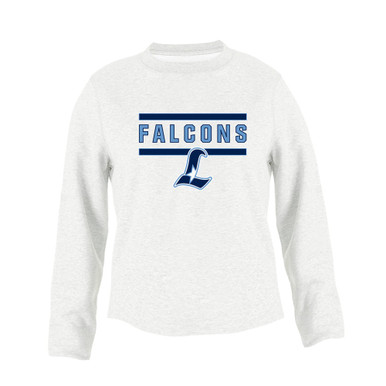 Liberty Falcons L Script Mascot #5 Women's Sweatshirt