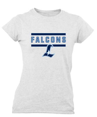 Liberty Falcons L Script Mascot #5 Women's SS T-Shirt