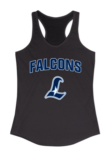 Liberty Falcons L Script Mascot #6 Women's Tank Top