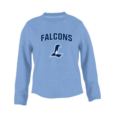 Liberty Falcons L Script Mascot #6 Women's Sweatshirt