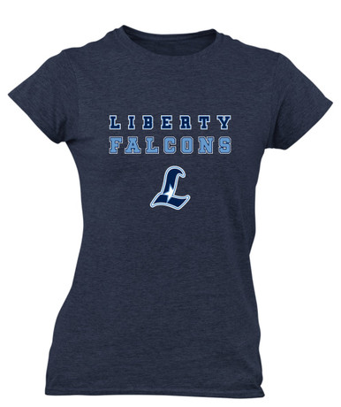 Liberty Falcons L Script Spirit Women's SS T-Shirt