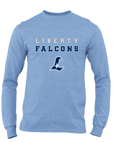 Liberty Falcons L Script Spirit Men's LS T-Shirt