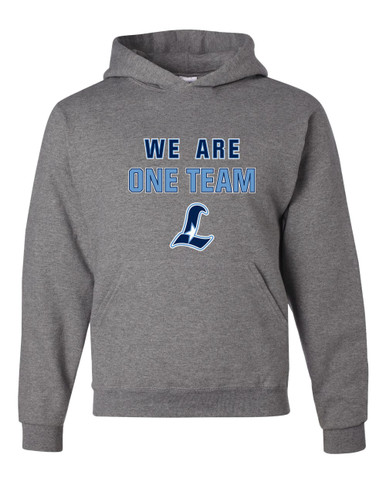 Liberty Falcons L Script We Are One Team Men's Premium Hoodie