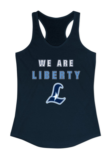 Liberty Falcons L Script We Are Women's Tank Top