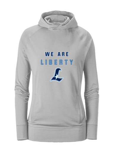 Liberty Falcons L Script We Are Women's Hoodie