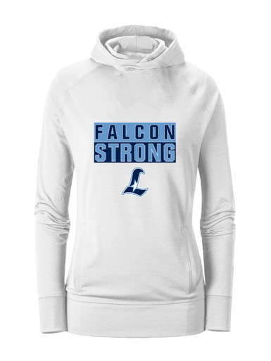 Liberty Falcons L Script Strong #1 Women's Hoodie