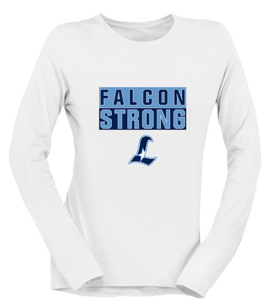 Liberty Falcons L Script Strong #1 Women's LS T-Shirt