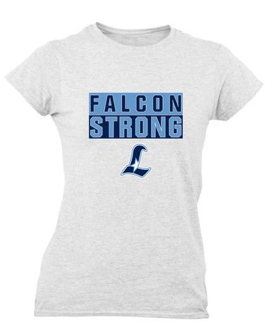 Liberty Falcons L Script Strong #1 Women's Premium SS T-Shirt