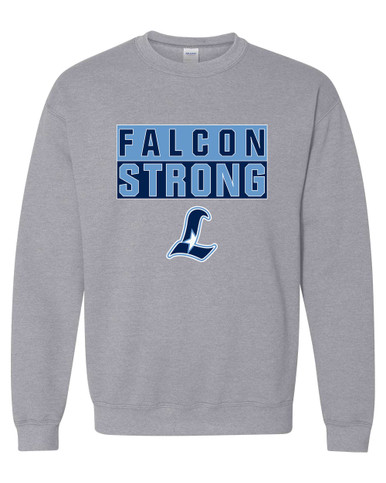 Liberty Falcons L Script Strong #1 Men's Sweatshirt