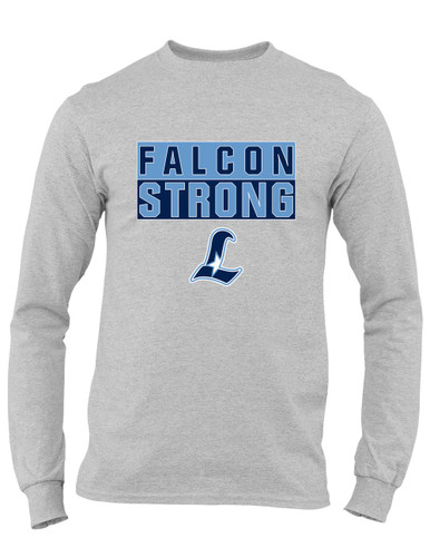Liberty Falcons L Script Strong #1 Men's LS T-Shirt