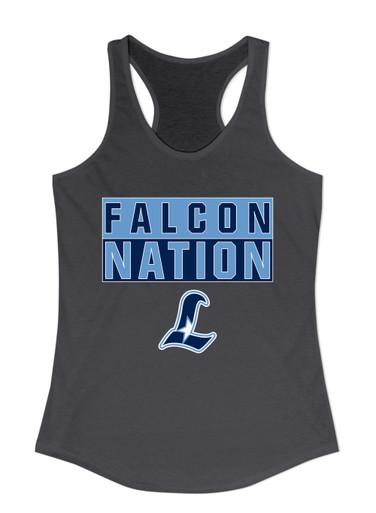 Liberty Falcons L Script Nation #1 Women's Tank Top