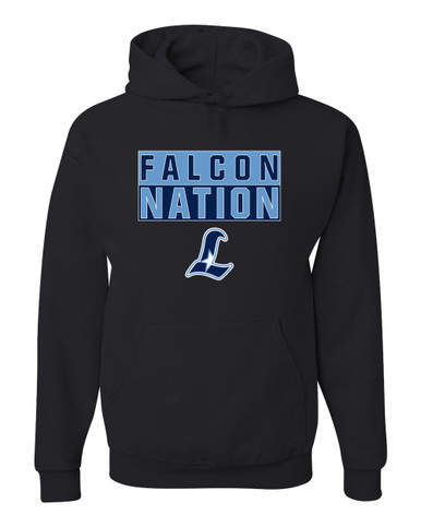 Liberty Falcons L Script Nation #1 Men's Premium Hoodie