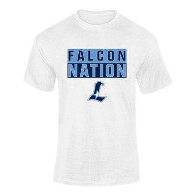 Liberty Falcons L Script Nation #1 Men's SS T-Shirt