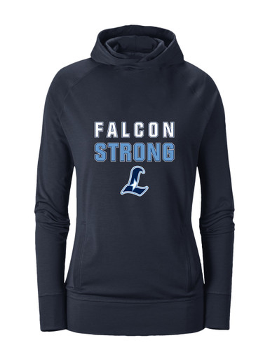Liberty Falcons L Script Strong #2 Women's Hoodie