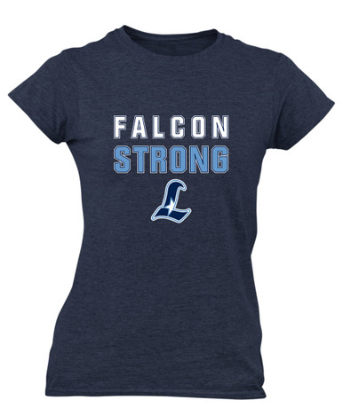 Liberty Falcons L Script Strong #2 Women's SS T-Shirt