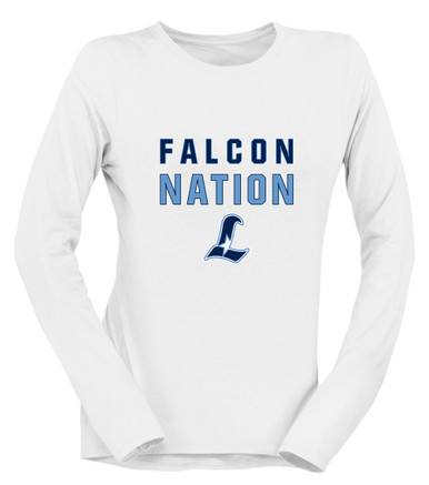 Liberty Falcons L Script Nation #2 Women's Premium LS T-Shirt