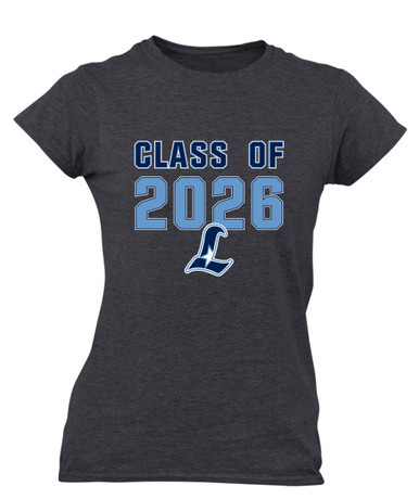 Liberty Falcons L Script Class of 2026 Women's Premium SS T-Shirt