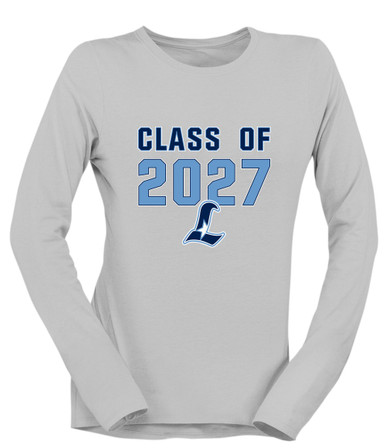 Liberty Falcons L Script Class of 2027 Women's LS T-Shirt