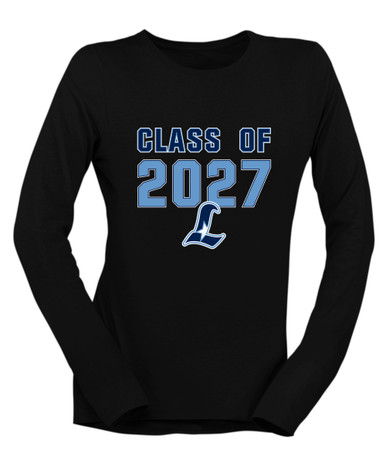 Liberty Falcons L Script Class of 2027 Women's Premium LS T-Shirt
