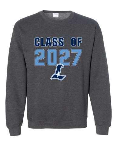 Liberty Falcons L Script Class of 2027 Men's Sweatshirt