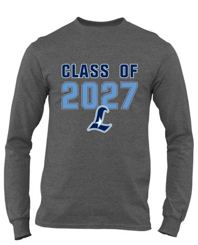 Liberty Falcons L Script Class of 2027 Men's LS T-Shirt