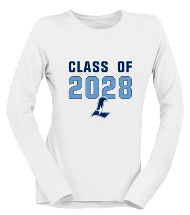 Liberty Falcons L Script Class of 2028 Women's LS T-Shirt