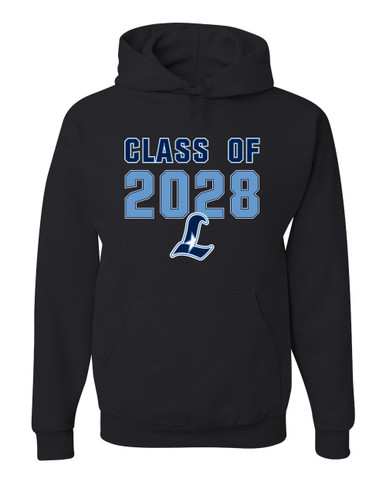 Liberty Falcons L Script Class of 2028 Men's Premium Hoodie