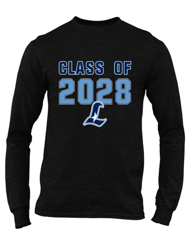 Liberty Falcons L Script Class of 2028 Men's Premium LS T-Shirt