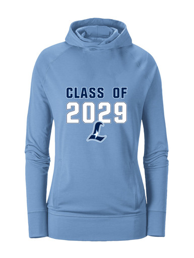 Liberty Falcons L Script Class of 2029 Women's Hoodie