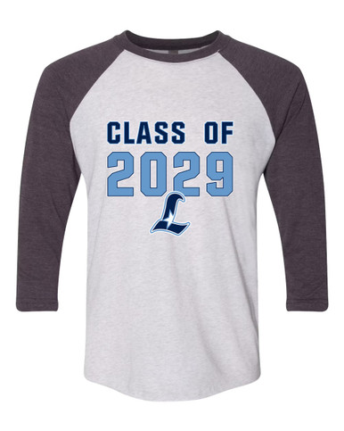 Liberty Falcons L Script Class of 2029 Men's Baseball T-Shirt