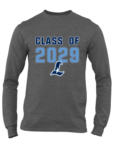 Liberty Falcons L Script Class of 2029 Men's Premium LS T-Shirt