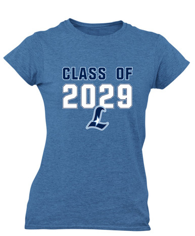 Liberty Falcons L Script Class of 2029 Women's Premium SS T-Shirt