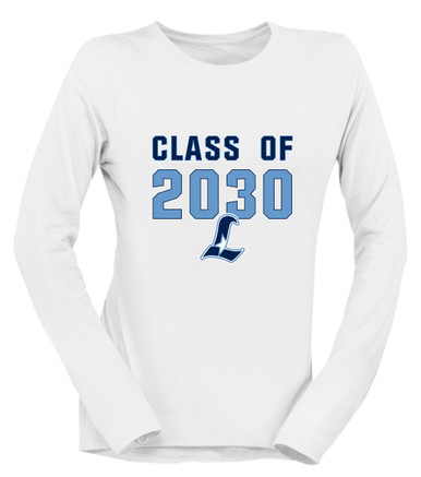 Liberty Falcons L Script Class of 2030 Women's Premium LS T-Shirt