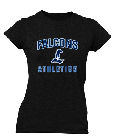 Liberty Falcons L Script Athletics Women's Premium SS T-Shirt