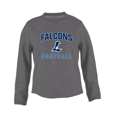 Liberty Falcons L Script Football #1 Women's Sweatshirt