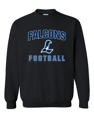 Liberty Falcons L Script Football #1 Men's Sweatshirt